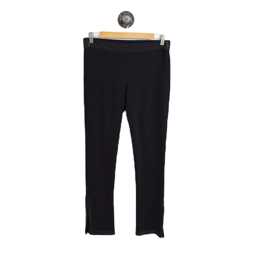 Theory Leather Trim Slim Legging #205-77